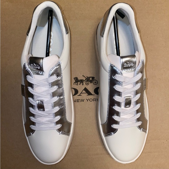 Coach leather 🤍 Lowline Low Top Sneaker size 10 New in box - Picture 7 of 8